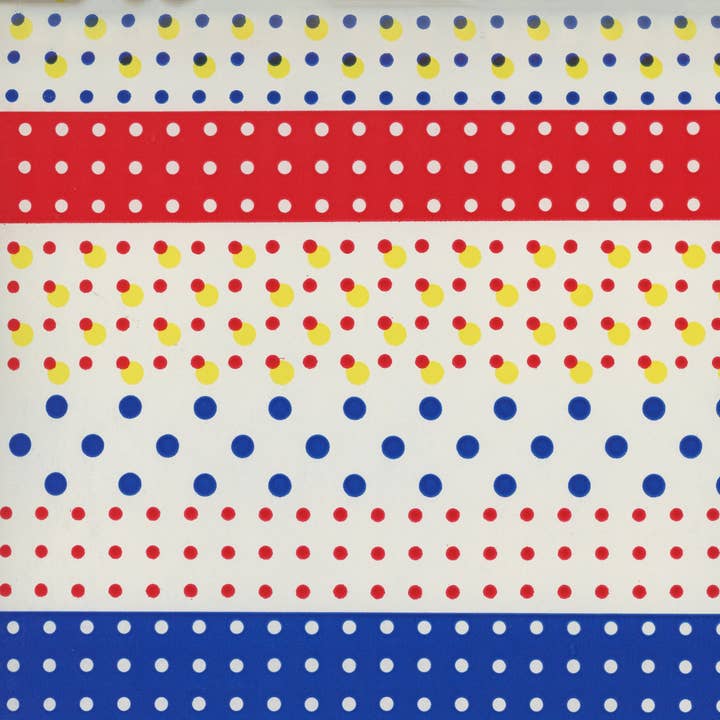Yozo Studio - Wholesale Flat Wrap - Primary Colors Polka Dot Vintage Paper