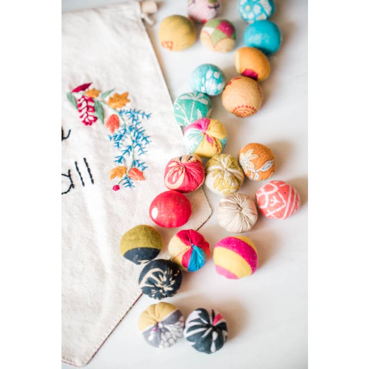 Asha Project - Wholesale Decorative Tabletop Object - Saree Bead Bag