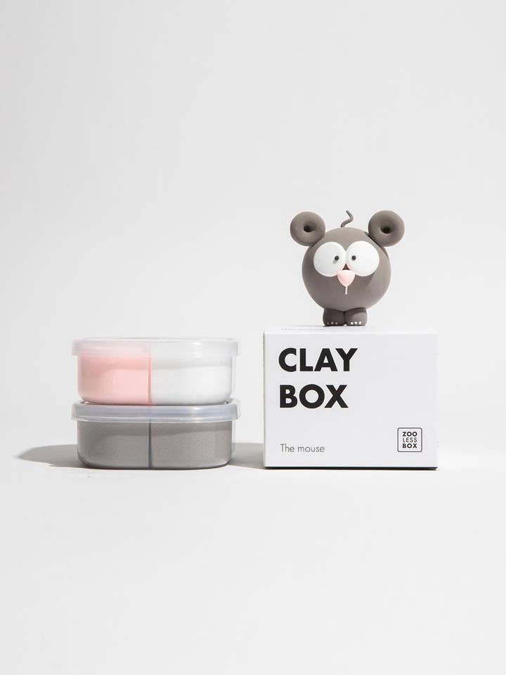 Mouse | DIY Air Dry Clay Kit for wholesale by Zoolessbox®