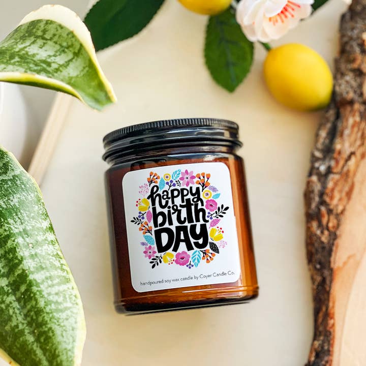 Coyer Candle Co. - Wholesale Jar/Filled Candle - Happy Birthday | 9 oz Candles10