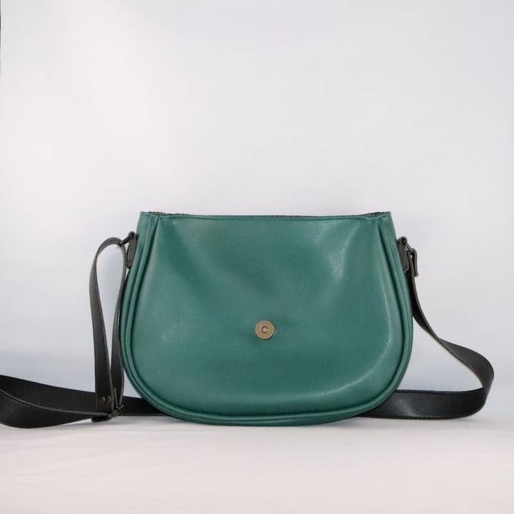 Groene essentiële tasbasis van alter-druivenleer voor wholesale door Les Sacs de Théane