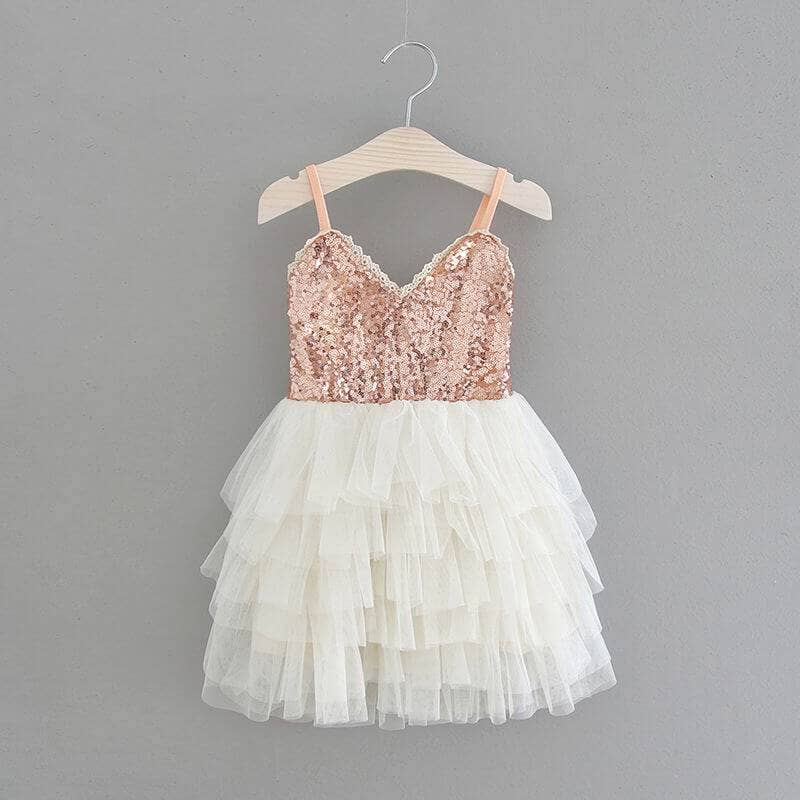 Nicolette's Couture – Großhandel Kleid – Kinder – Das GiGi-Kleid - Roségold1