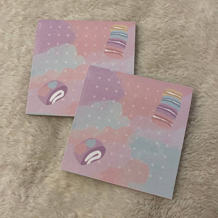 Haftnotizen für Süßigkeiten in Aquare für den Großhandel von uchii studio