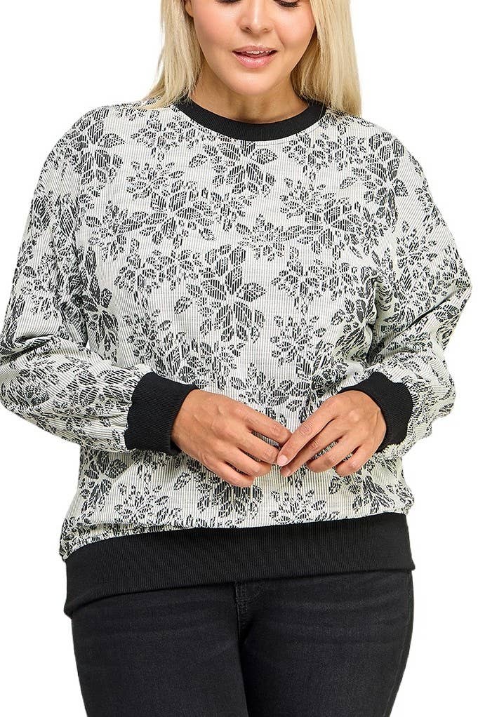 Vanilla Monkey - Wholesale Knit Top - Women's - Plus Long Sleeve Sweater Top0