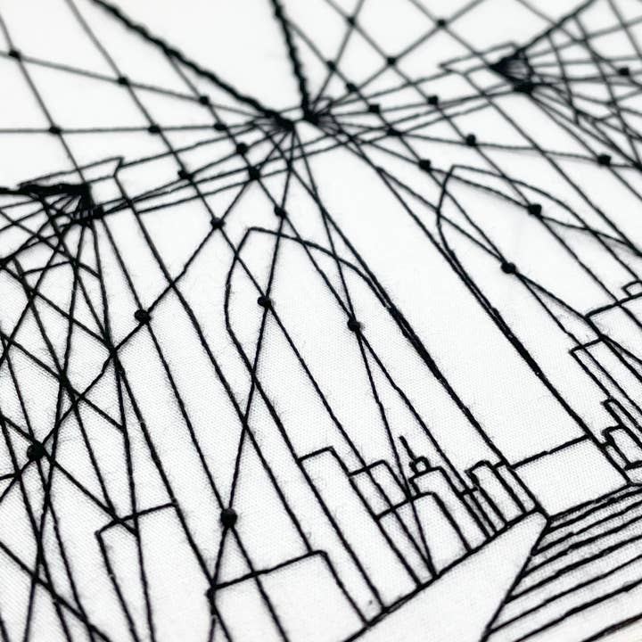 Embroidery and Sage - Australia - Wholesale Embroidery/cross-stitch supplies - Brooklyn Bridge, New York City - full embroidery kit1