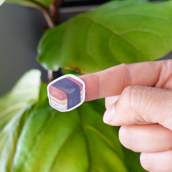 Claudine Castro Art - Wholesale Sticker - Spam Musubi Sticker Sheet, stationery, japanese, journaling1