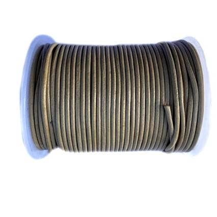 Sun Enterprises B.V. - Wholesale Craft Supplies - Round Leather Cord-1,5mm- Khaki