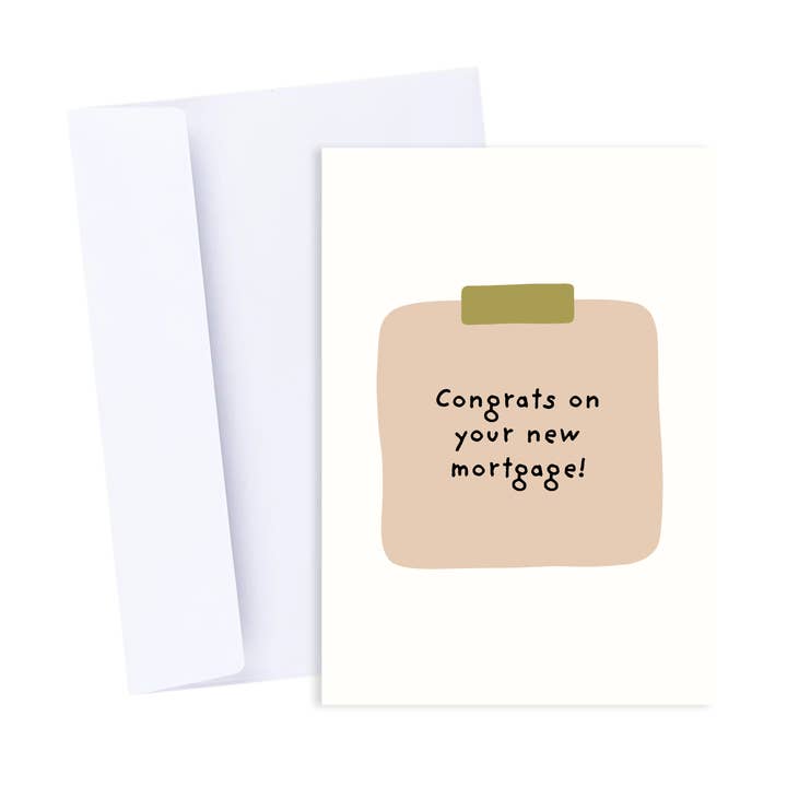 Congrats on Your New Mortgage Card - Funny Housewarming Card for wholesale by Popsy Press