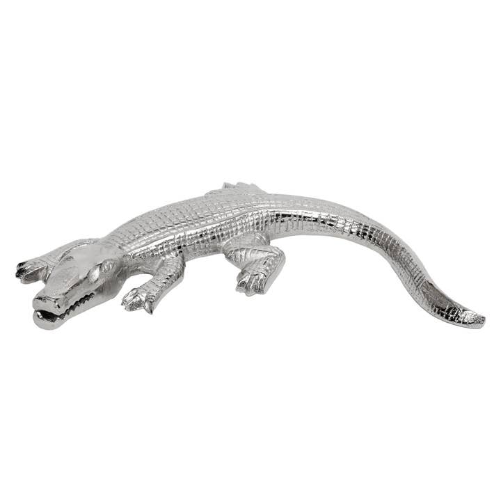Metal Alligator Table Decor 13.5x7x1.5inches for wholesale by Vatican Homes