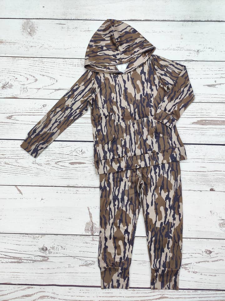 sassy kids palace - Wholesale Top & Pant Set - Kids - Boys Camouflage Print Hunting Pants Set