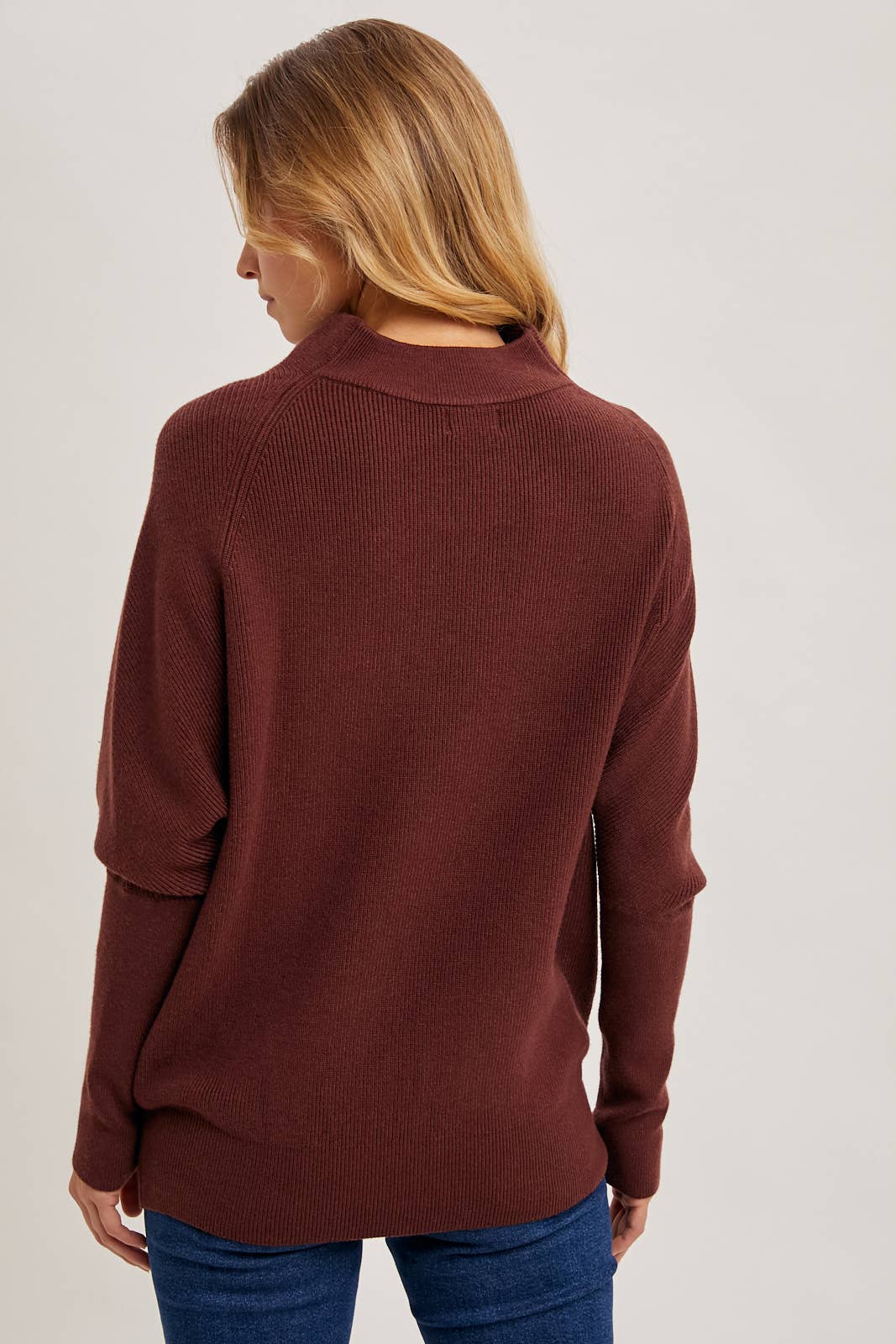 Bluivy - Wholesale Knit Sweater - Women's - SLOUCH NECK DOLMAN SLEEVED PULLOVER38