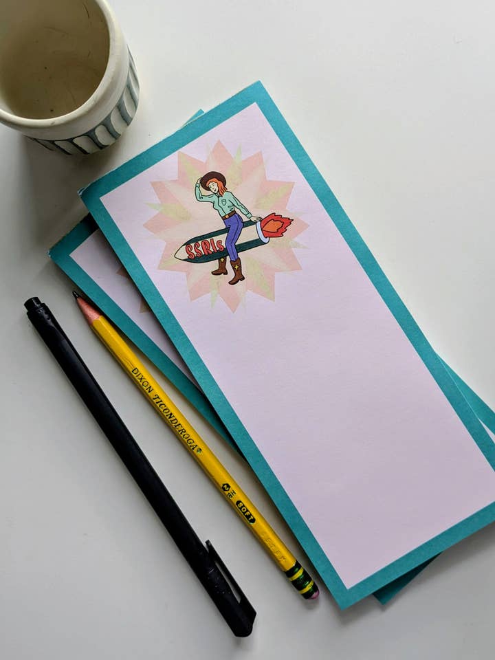 Cowgirl Notepad Set for wholesale by Jacquelyn Turner Art