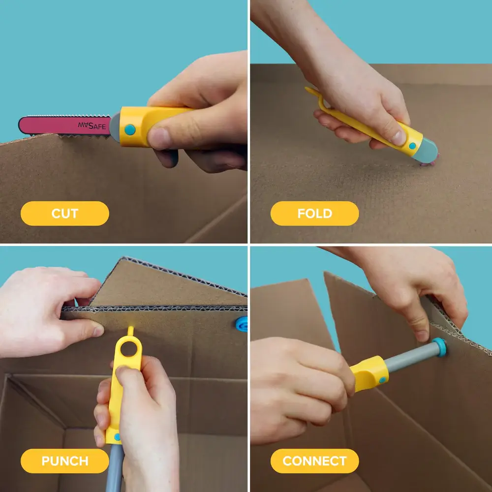 Makedo – wholesale DIY craft kit – Child – Discover Kit | Makedo Cardboard Construction4