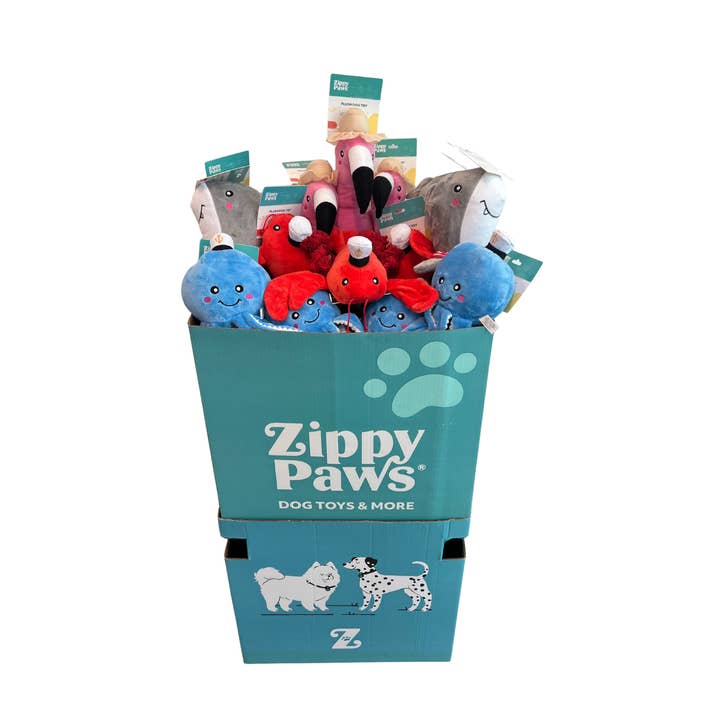 Expositor de Caixote - Amigos Divertidos 36 peças por atacado de ZippyPaws