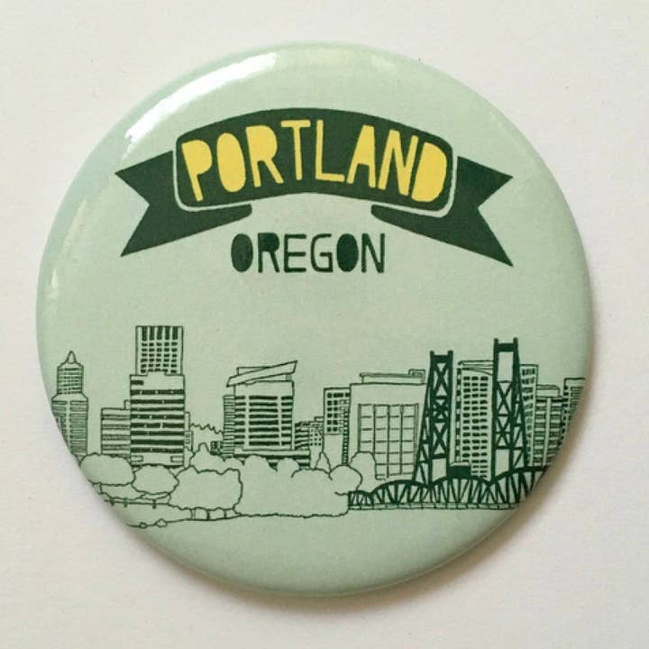Made by Nilina - Wholesale Magnet - Portland Skyline Magnet Fridge Oregon Souvenir