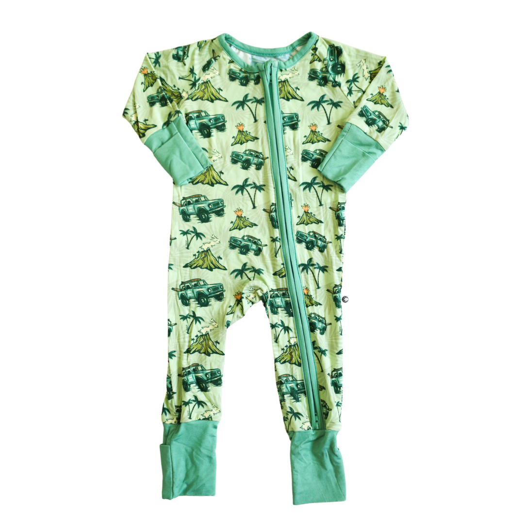 The Little Surfer Dude - Wholesale Sleepsuit - Baby - Adventure Cruiser Zip Romper2