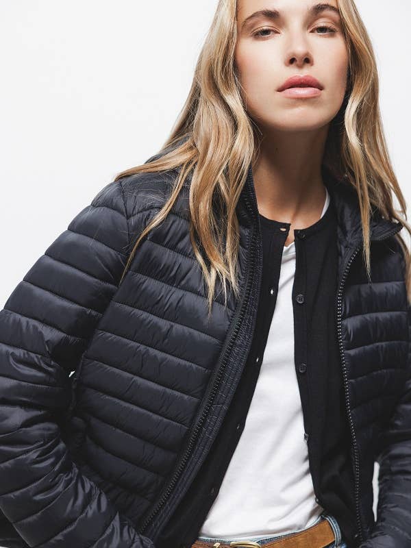 Lanidor - Wholesale Puffer Jacket - Women's - Plain Puffer Jacket (423540-1)1