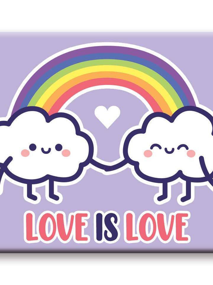 Pride - Love is Love Flat Magnet (2.5" x 3.5") for wholesale by Great Stuff Novelties (GSN) by NMR Brands