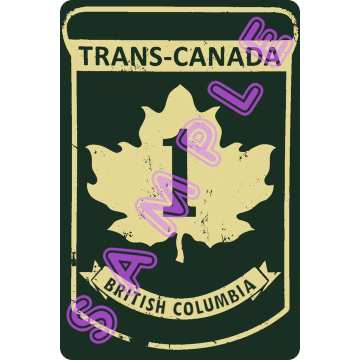 HIGHWAY 1 Vinylklistermärke i retro/vintage stil HW1BC för wholesale av Hilda74 Retro Designs