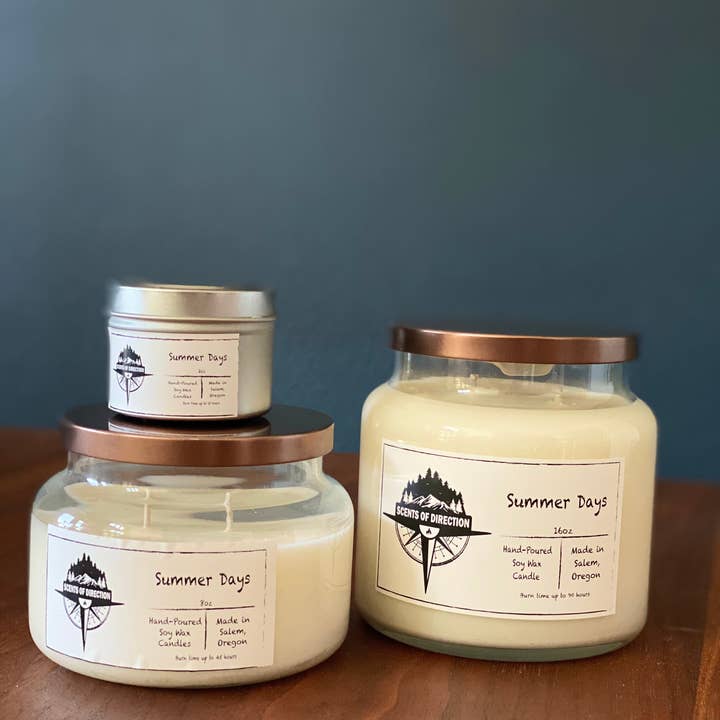 Summer Days - Sojakerze für den Großhandel von Scents of Direction Candle Co