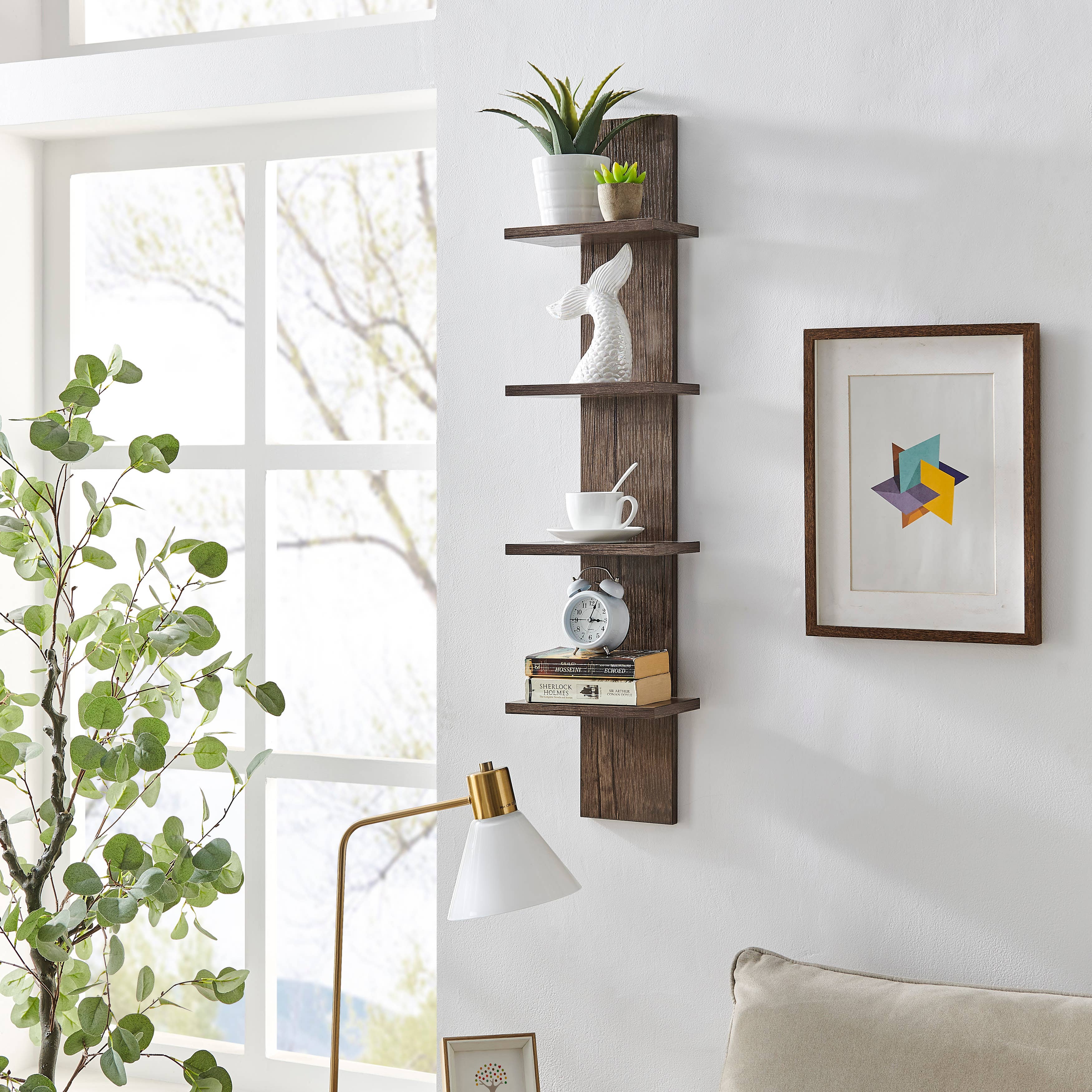 Danya B - Wholesale Wall Mounted Shelf - Arica Utility Column 4-Tier Spine Wall Shelves12