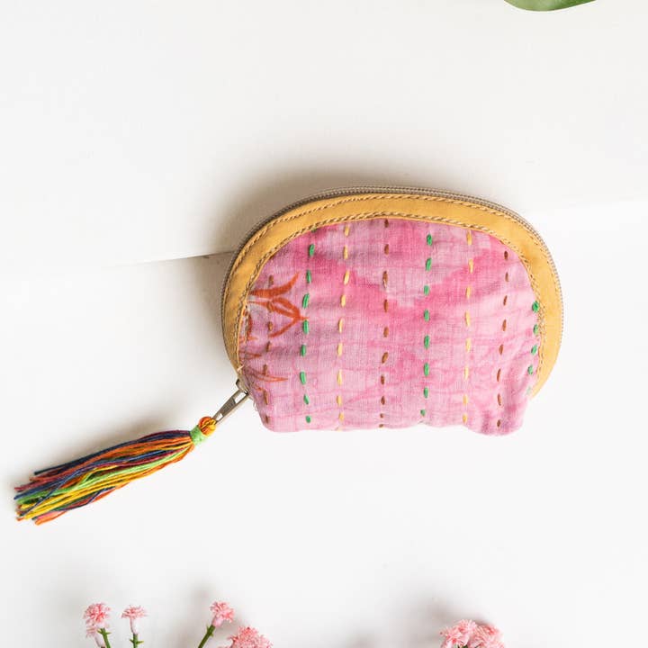 Kantha Petite Tas 💗 voor wholesale door WorldFinds