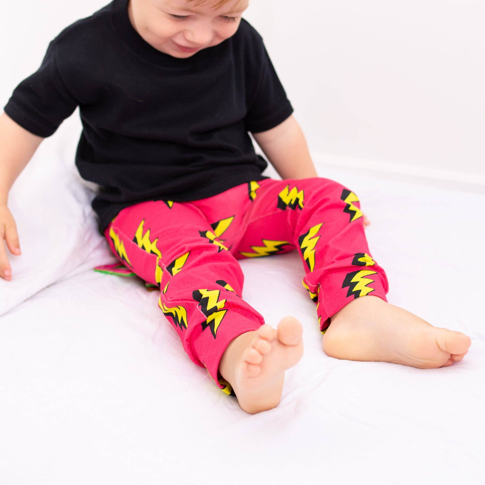 Fred & Noah - Vente Legging tendance – enfant - Legging Pink Bolt9