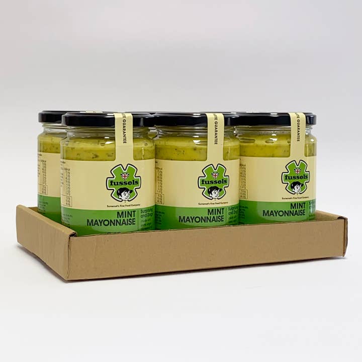 Fussels Mint Mayonnaise - 6 x 240g for engroshandel hos Fussels Fine Foods Ltd