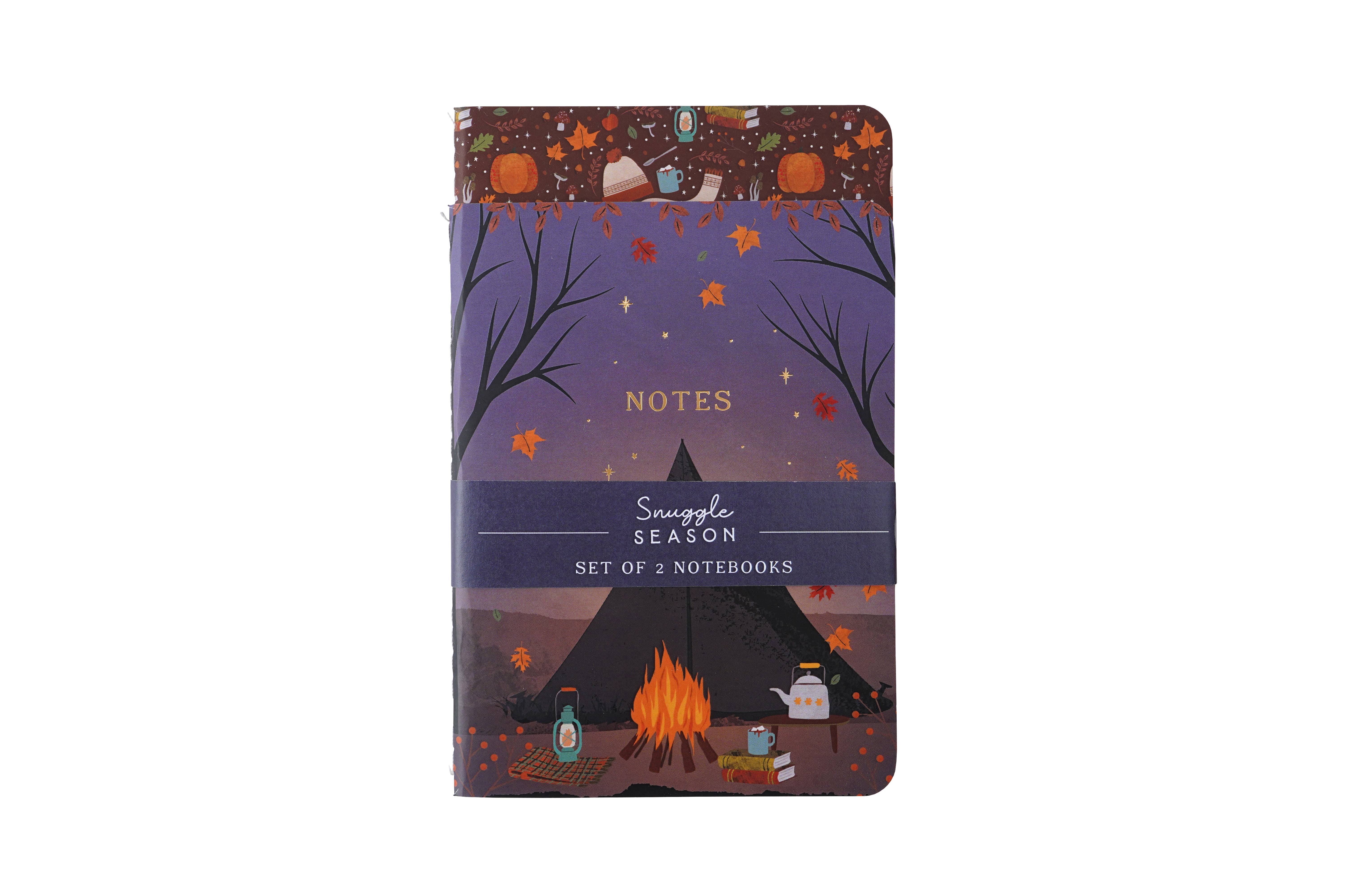 CGB Giftware - Wholesale Notebook - Snuggle Season 'Winter Nights' Set of 2 Notebooks2