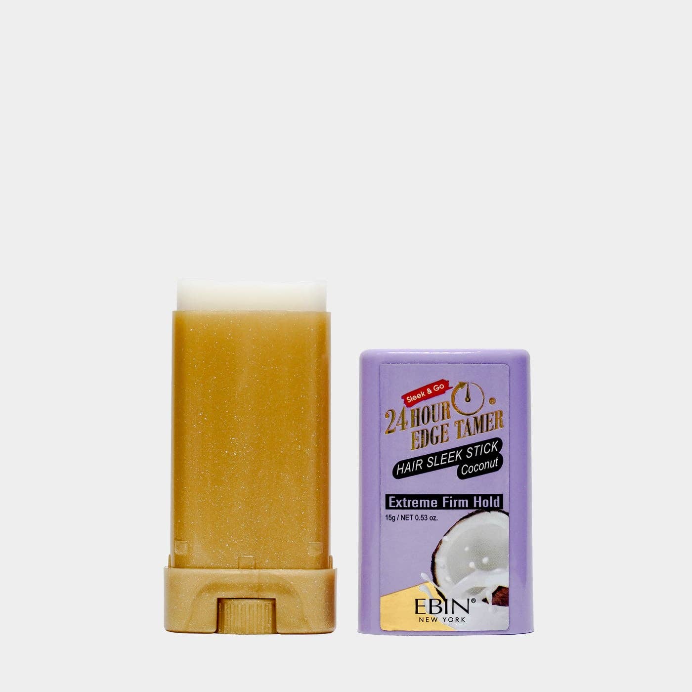 EBIN NEW YORK - Vente Gel/mousse de coiffage - Cire à cheveux 24 Hour Edge Tamer Sleek, noix de coco (0,53 oz)2