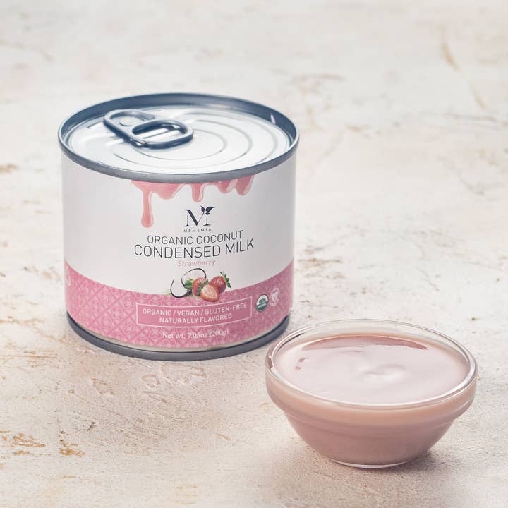 Erdbeer Bio-Kokosnuss-Kondensmilch (Begrenzter Vorrat) für den Großhandel von Mementa Inc.