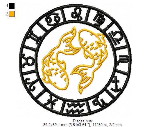 Holiday Traditions - Wholesale Baseball Cap - Unisex - Zodiac Symbol Embroidered Hat/Cap - Black - Buckle back8