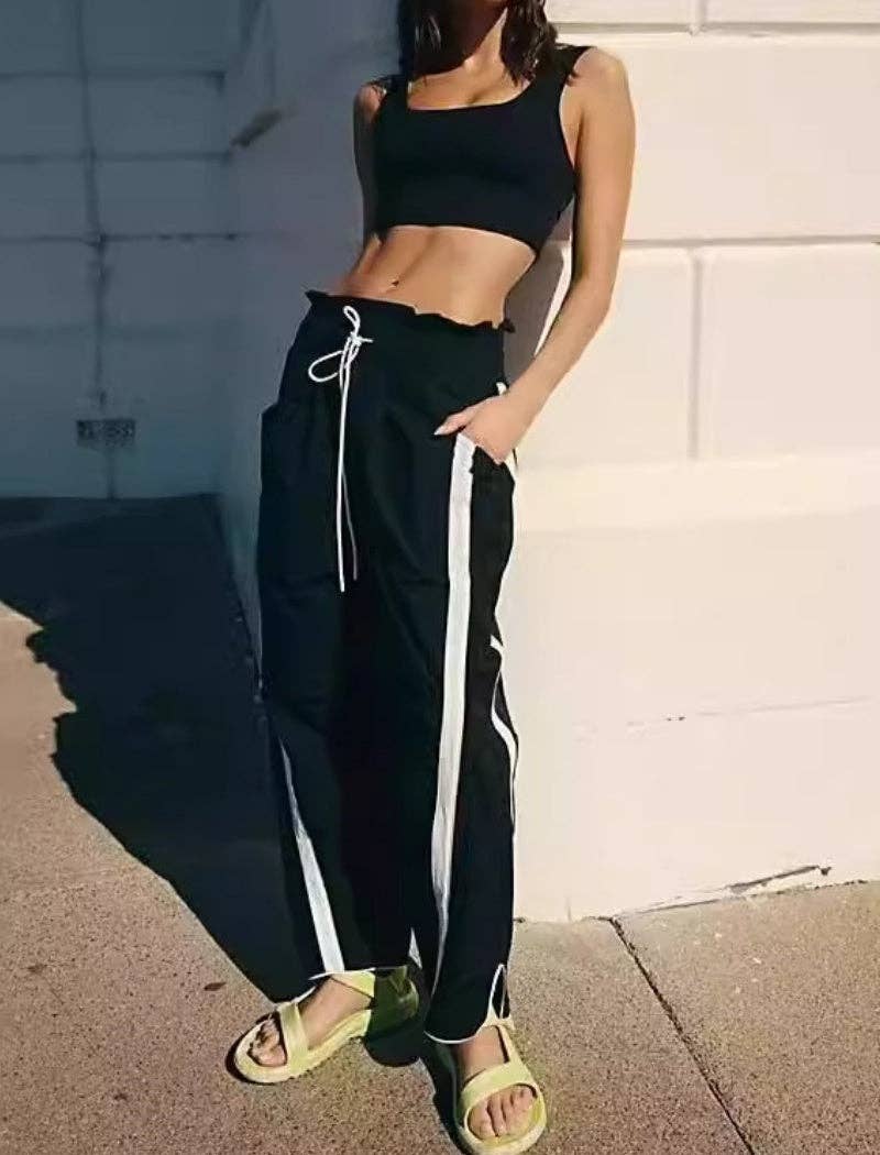 safistyle - Wholesale Pants - Women's - High-Waist Drawstring Track Pants4