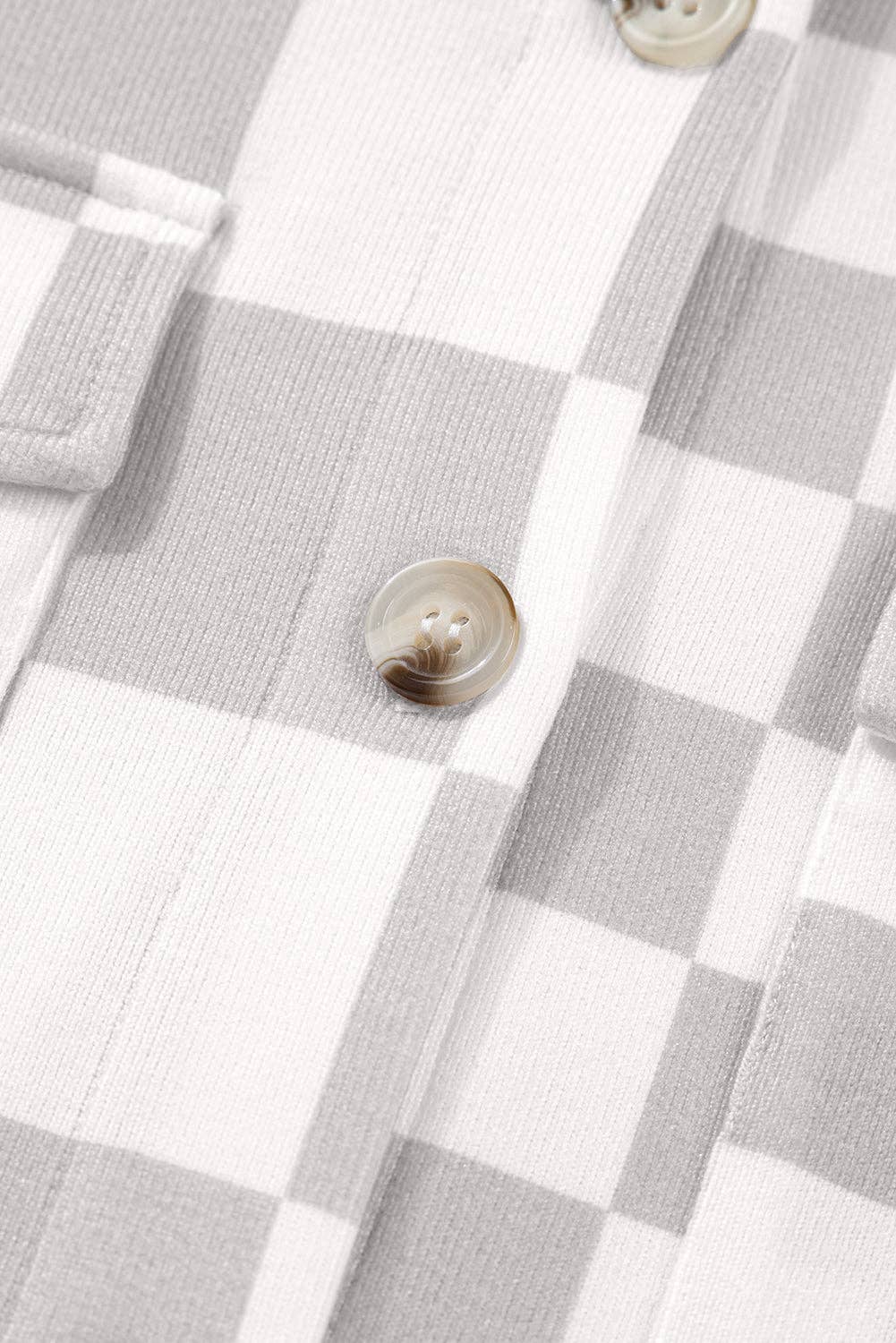 Khaki Checkered Buttoned Down Casual Western Jacket for wholesale on Faire6