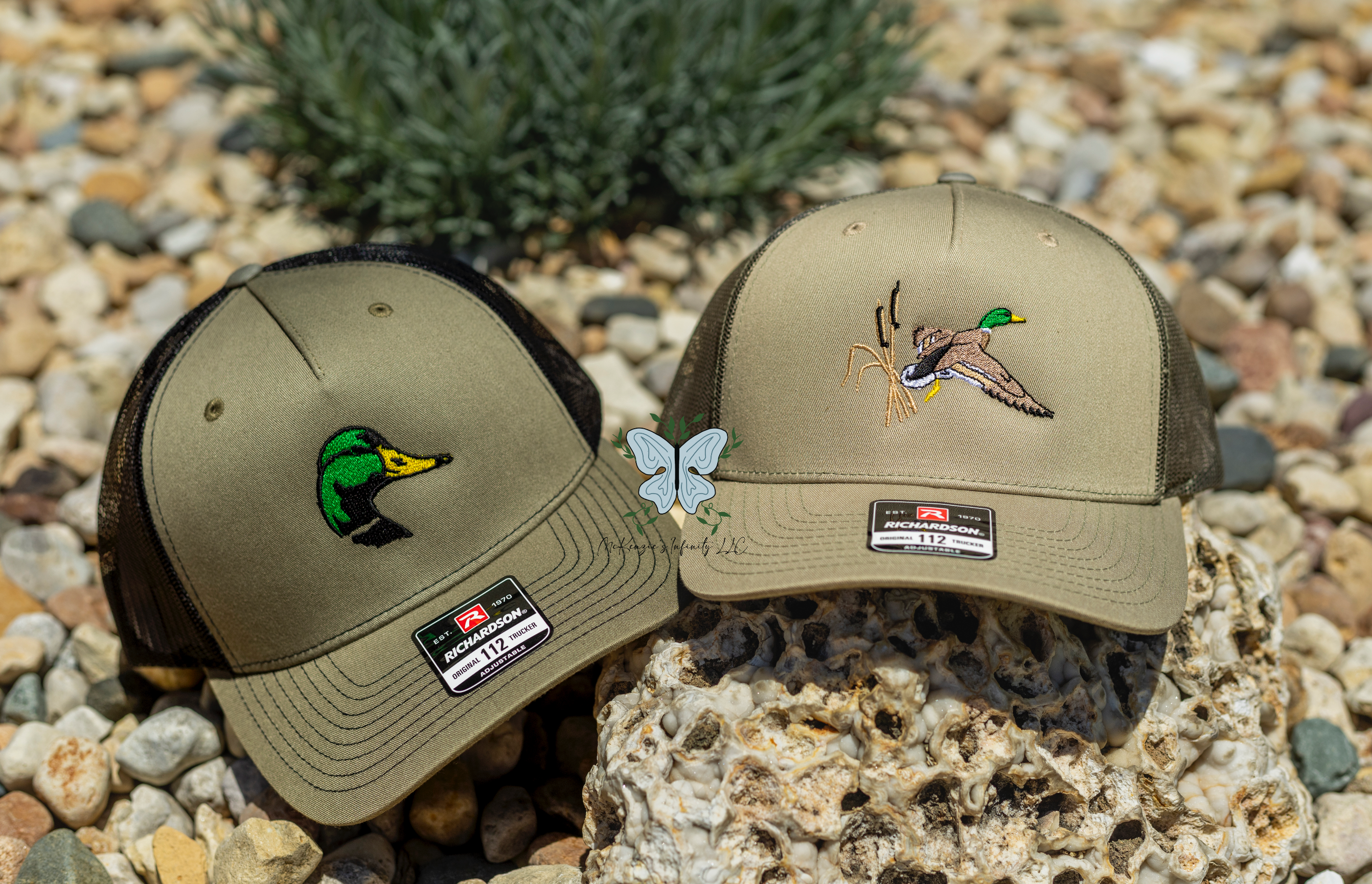 McKenzie’s Infinity LLC - Wholesale Trucker Hat - Unisex - Mallard Duck Flying Embroidered Richardson 112 | 6 Panel Trucker Cap/Hat2