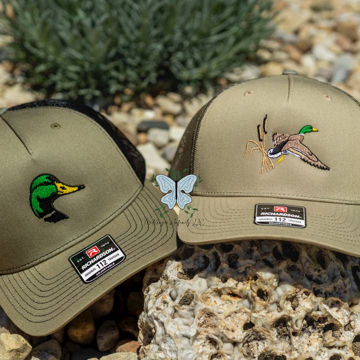 McKenzie’s Infinity LLC - Wholesale Trucker Hat - Unisex - Mallard Duck Flying Embroidered Richardson 112 | 6 Panel Trucker Cap/Hat2