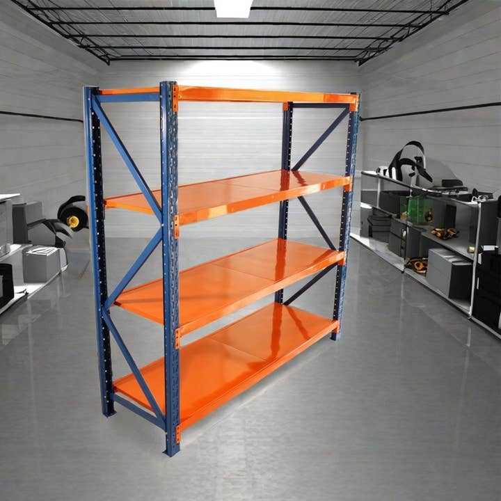 as Pic Garage shelves Heavy Duty - 4400 lbs garage storage 4 levels, adjustable metal shelving units and storage, industrial shelves utility shelves for commercial store tools gym for wholesale on Faire5