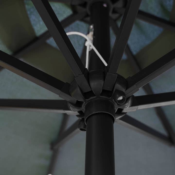 LeisureMod - Wholesale Patio Umbrella - Sierra Modern 9ft Solar LED Patio Garden Umbrella47