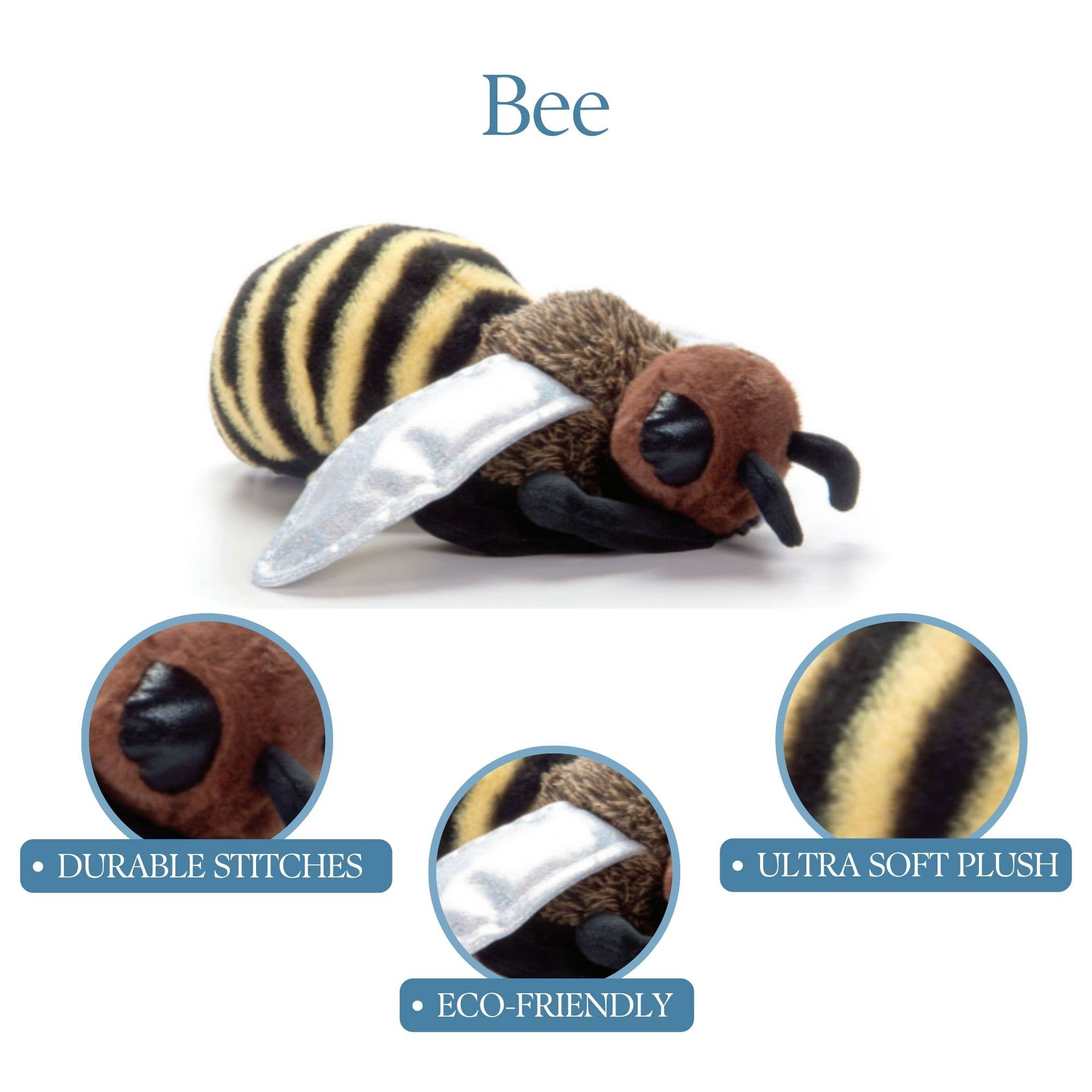 The Petting Zoo - Wholesale Stuffed/Plush Toy - Kids & Baby - 12" (30cm) Wild Onez Bee Insect5