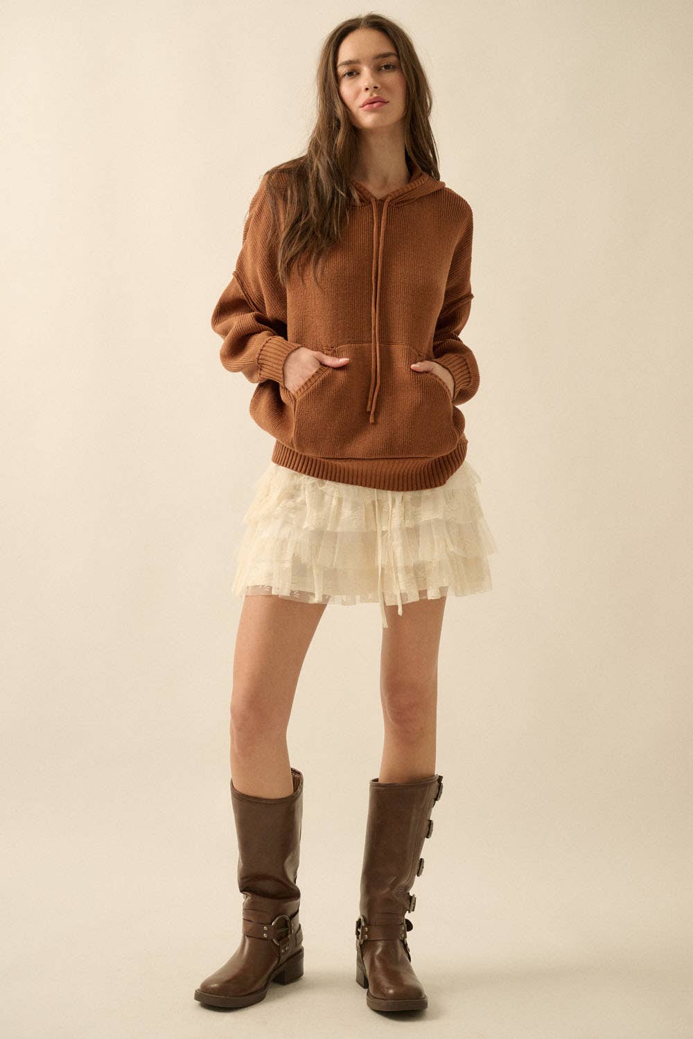 Promesa USA - Wholesale Skirt - Women's - Lace and Tulle Tiered Ruffle Mini Skirt15