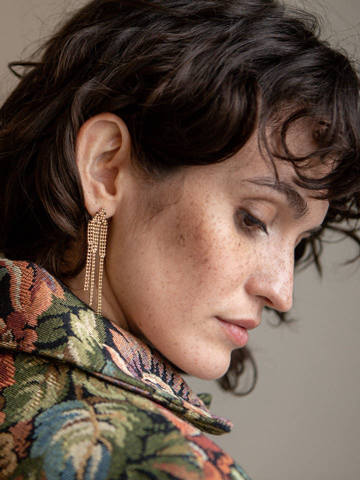 Maxi-oorbellen met wandtapijt voor wholesale door Judith Benita