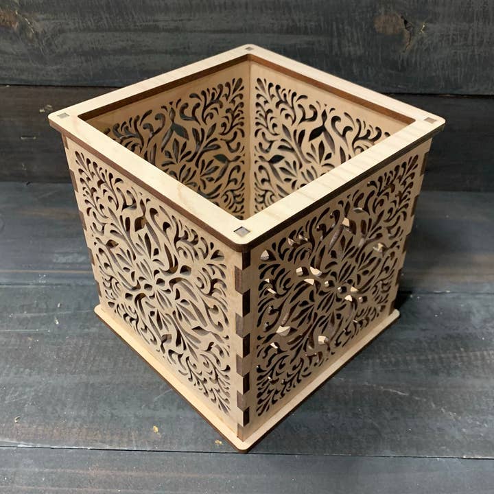 Art Nouveau - Pillar Candle Holder for wholesale by Etch Pros