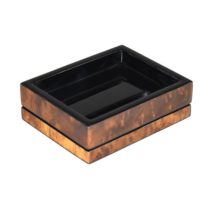 Pacific Connections - Wholesale Bath Soap Dish - Walnut Burl - Soap Dish - L-66WN0
