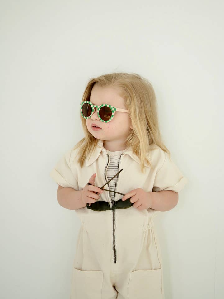 Checkered Sunglasses, Kids Sunglasses, Toddler Sunglasses for wholesale by Polished Prints
