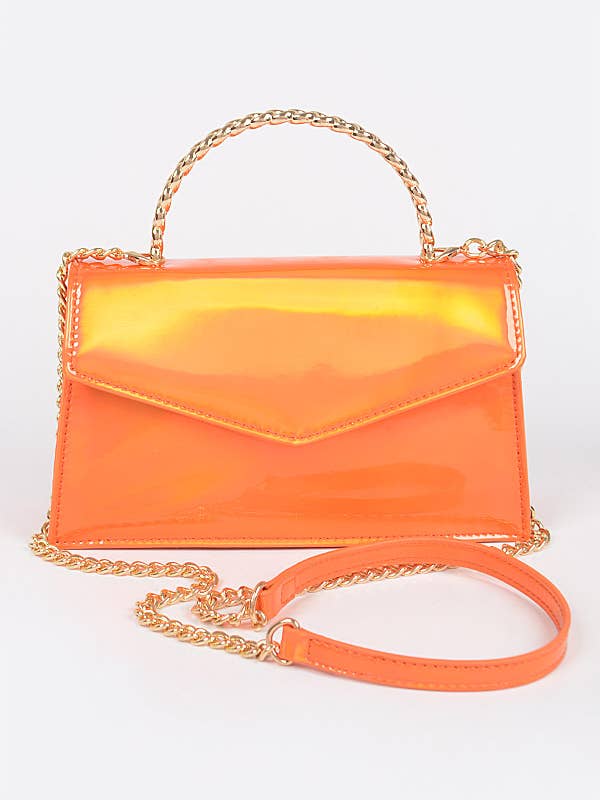 Mirror Metallic Top Handle Bag for wholesale by Shop Neighbors