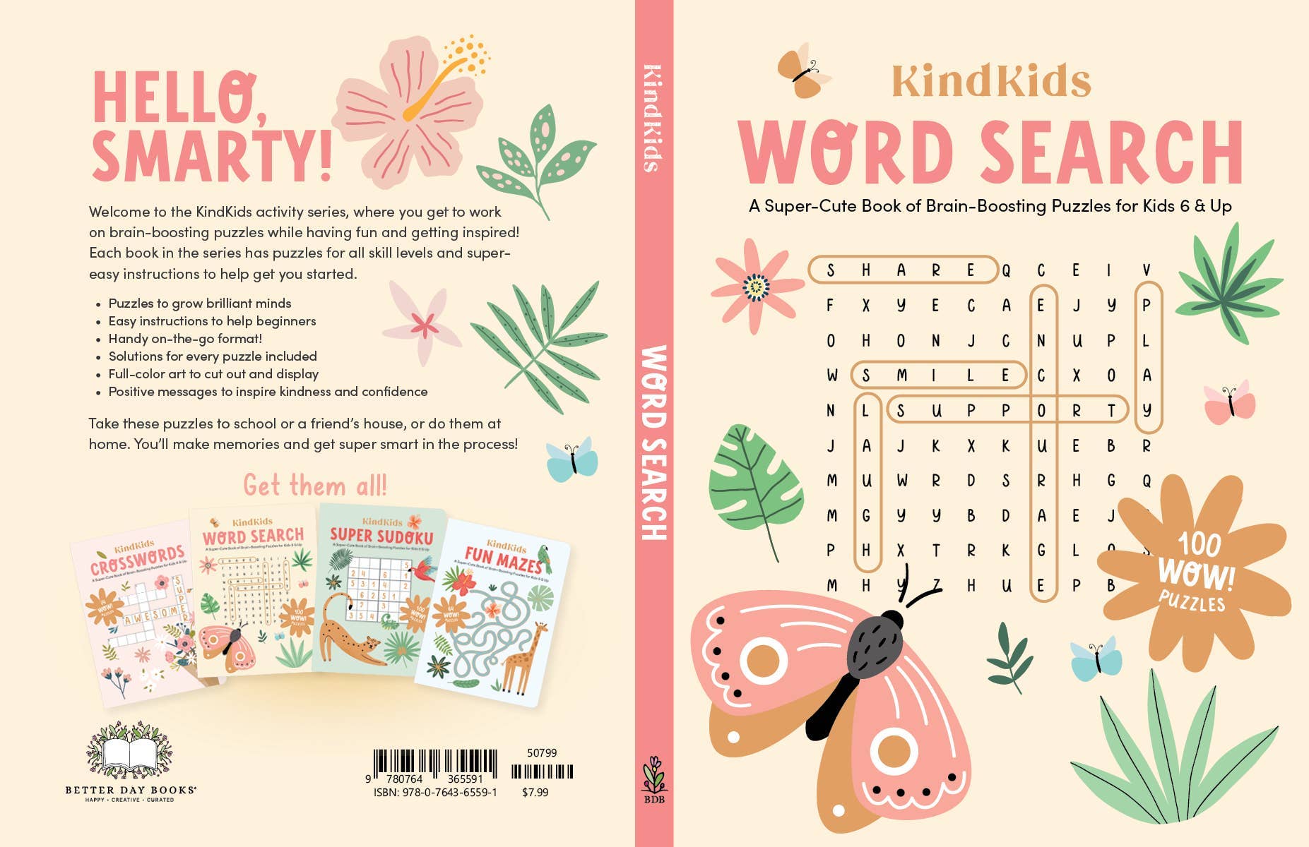 Schiffer Publishing - Wholesale Coloring & Activity Book - Kids & Baby - KindKids Word Search1