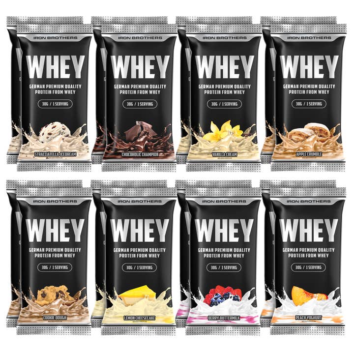 K-Innovations GmbH - Wholesale Protein/Superfood Powder - Iron Brothers || WHEY Protein - Sample Box