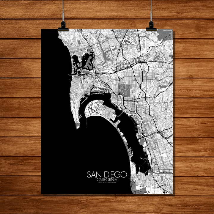 Poster of San Diego | California for wholesale by mapospheres