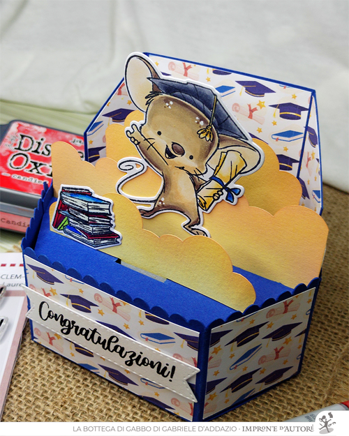 Impronte D'Autore - Wholesale Rubber/Decorative Stamp - Clear polymer stamps Graduation ENG4