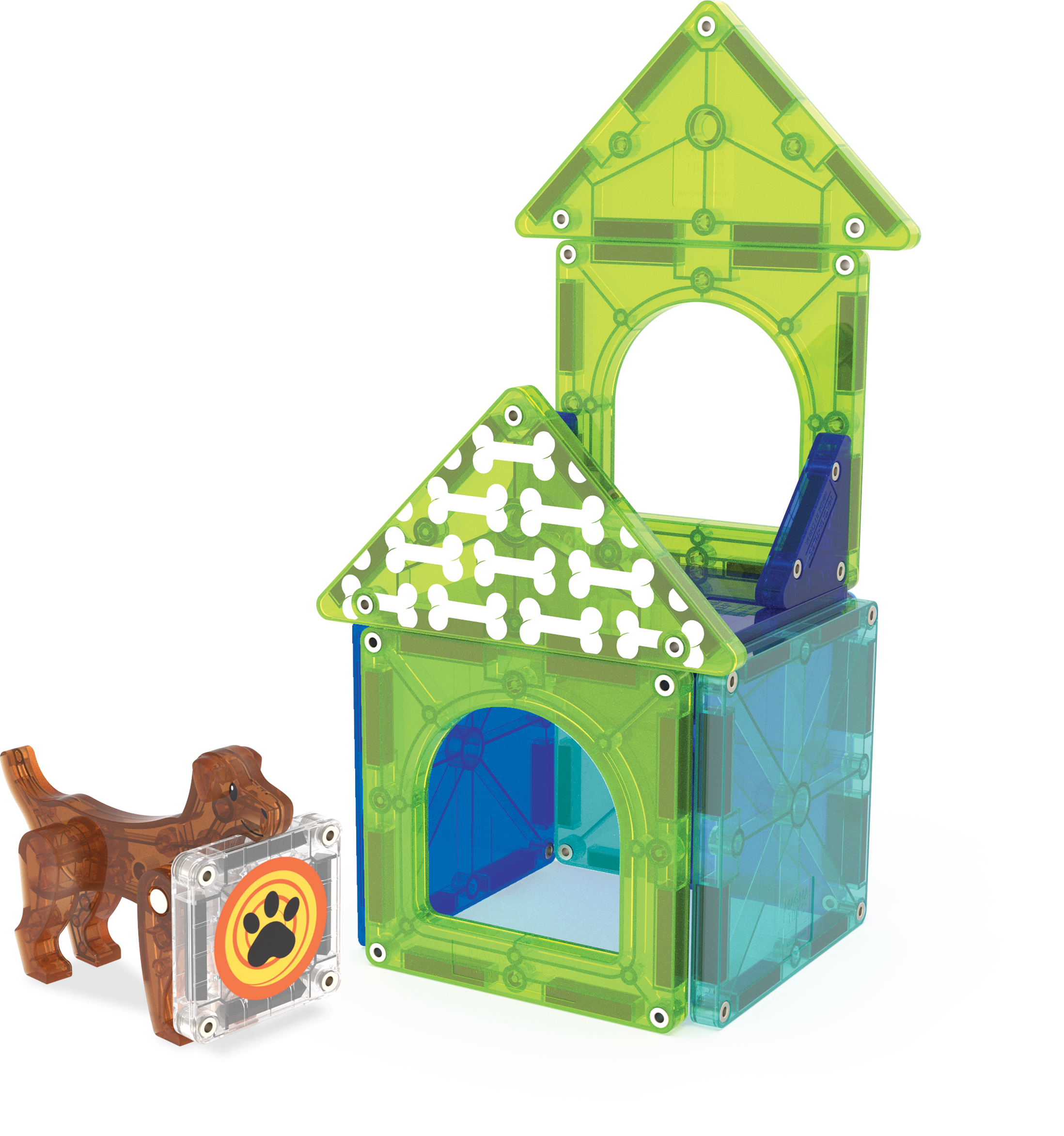 Magna-Tiles - Wholesale Building Set - Kids - Magna-Tiles Dog House 13-Piece Set2